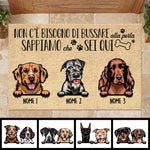 Custom Dog Name Welcome Gifts for Dog Lovers - Personalized Doormat