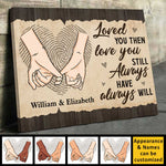 Custom Name Forever Love Couple Gifts - Personalized Canvas