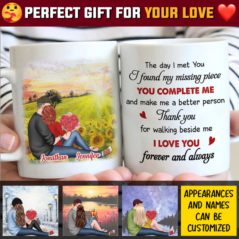 Custom Name Romantic Couple Gifts - Personalized Mugs