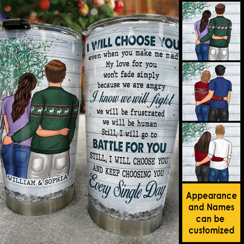 Custom Name Romantic Couple Gifts - Personalized Tumbler