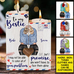 Custom Name Bestie Travel Gifts - Personalized Color Candle Holder