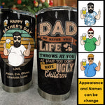 Custom Name Father's Day Gifts for Dad - Personalized Tumbler