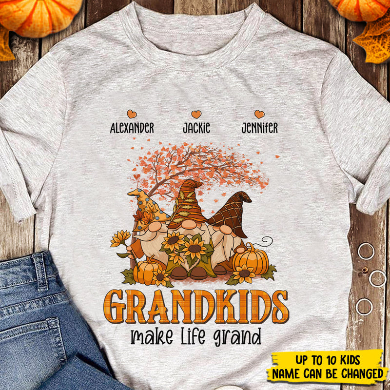 Grandkids Make Life Grand - Personalized Unisex T-Shirt