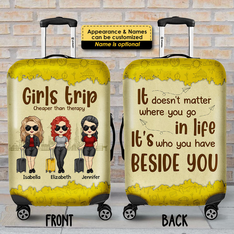 Custom Name Girls Trip Gifts for Women - Personalized Luggage Cover
