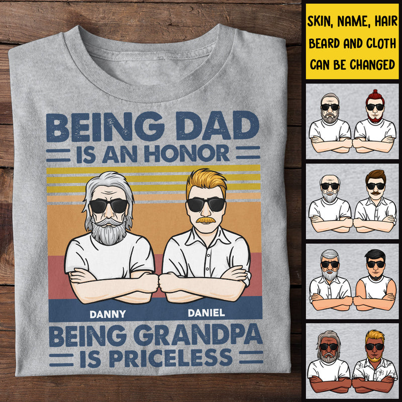 Custom Name Dad Grandpa Gifts for Men - Personalized Apparel