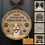 Custom Name Dog Welcome Gifts for Dog Lovers - Personalized Wood Sign