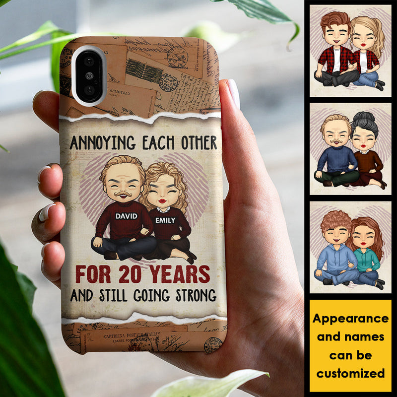 Custom Name Funny Couple Anniversary Gifts - Personalized Phone Case