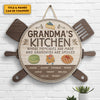 Grandma’s Kitchen Where Memories Are Made And Grandkids Are Spoiled - Personalized Shaped Wood Sign - Gift For Grandma, Grandparents