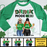 Custom Name Best Friend Drinking Gifts for Women - Personalized Raglan Shirt