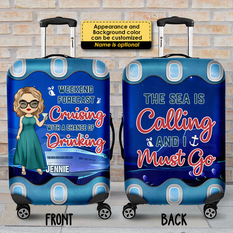 Custom Name Cruise Travel Gifts - Personalized Luggage Cover
