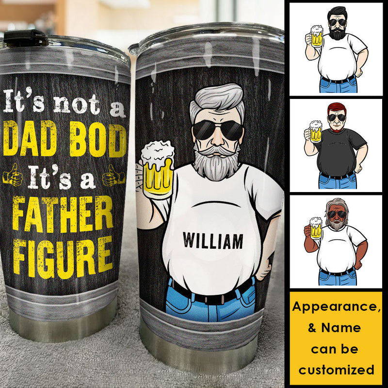 Custom Name Funny Dad Father Figure Gifts for Men - Personalized Tumbler