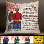 Custom Name Couple Love Gifts - Personalized Pillow