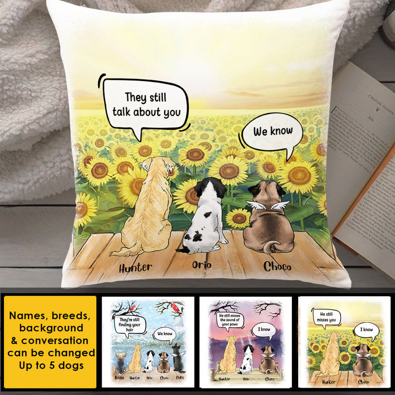 Custom Name Pet Memorial Gifts - Personalized Pillow