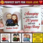 Custom Name 25th Anniversary Gifts for Couples - Personalized Mugs