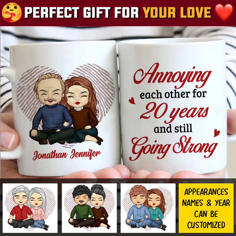 Custom Name 25th Anniversary Gifts for Couples - Personalized Mugs