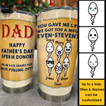 Custom Name Funny Father's Day Gifts for Dad - Personalized Tumbler