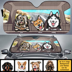 Custom Pet Name Dog Lover Gifts - Personalized Auto Sunshade