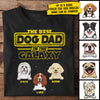 The Best Dog Dad In The Galaxy - Gift For Dads - Personalized Unisex T-Shirt