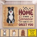 Custom Pet Name Dog Lover Home Decor - Personalized Doormat