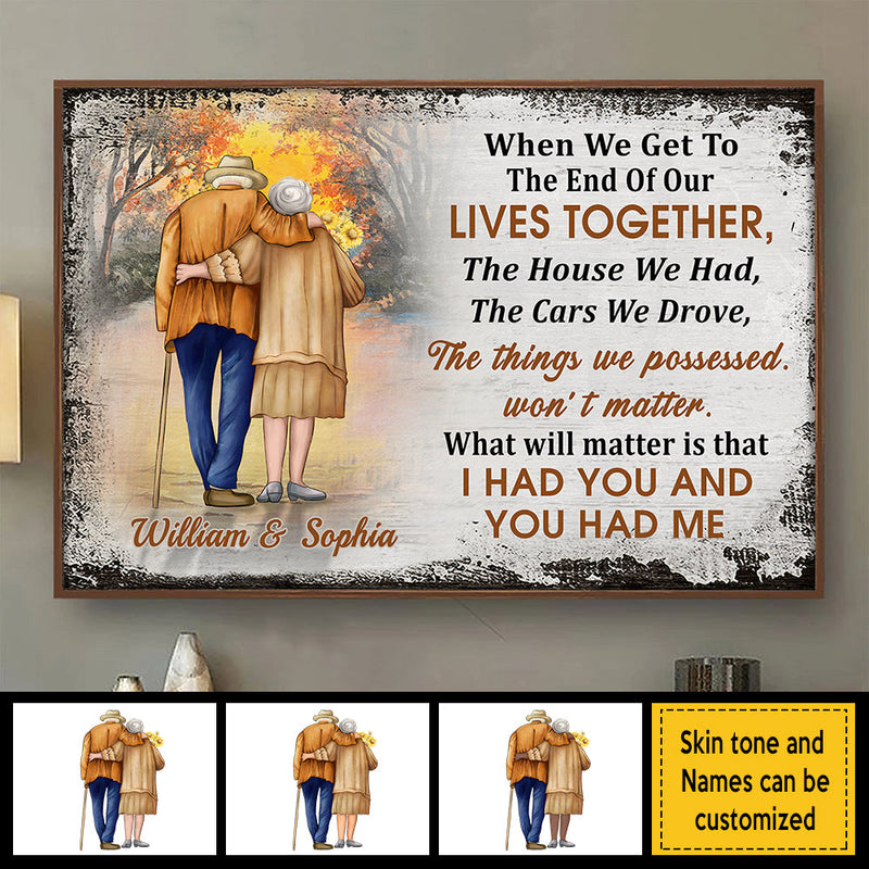 Custom Name Lasting Love Gifts for Couples - Personalized Poster