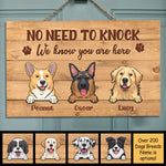 Custom Name Dog Welcome Sign for Pet Lovers - Personalized Rectangle Sign