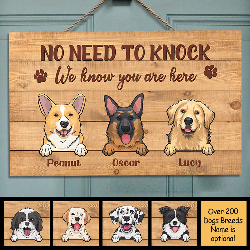 Custom Name Dog Welcome Sign for Pet Lovers - Personalized Rectangle Sign