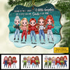 There Is No Greater Gift Than Sisters - Personalized Custom Benelux Shaped Wood Christmas Ornament