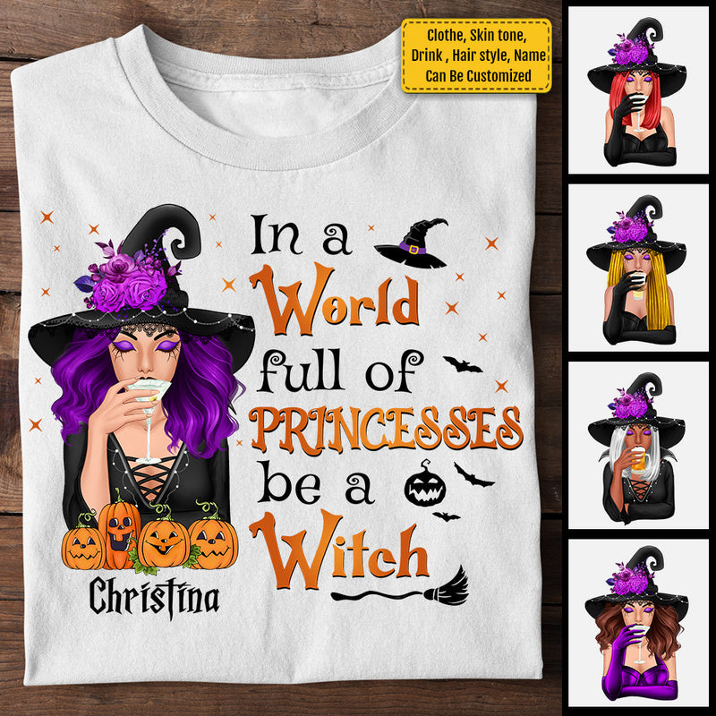 Custom Name Halloween Witch Gifts for Women - Personalized Apparel
