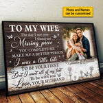 Custom Photo Love Letter Gifts for Wife - Personalized Poster