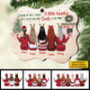 Because Of You I Laugh A Little Harder, Cry A Little Less And Smile A Lot More - Personalized Custom Benelux Shaped Wood Christmas Ornament