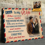 Custom Photo Romantic Gifts for Wife - Personalized Canvas
