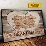 Custom Name Grandma Family Gifts - Personalized Poster
