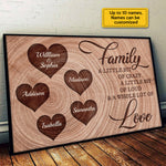 Custom Family Name Love Gifts for Families - Personalized Poster