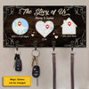 The Story Of Us - Personalized Key Hanger, Key Holder - Gift For Couples, Husband Wife