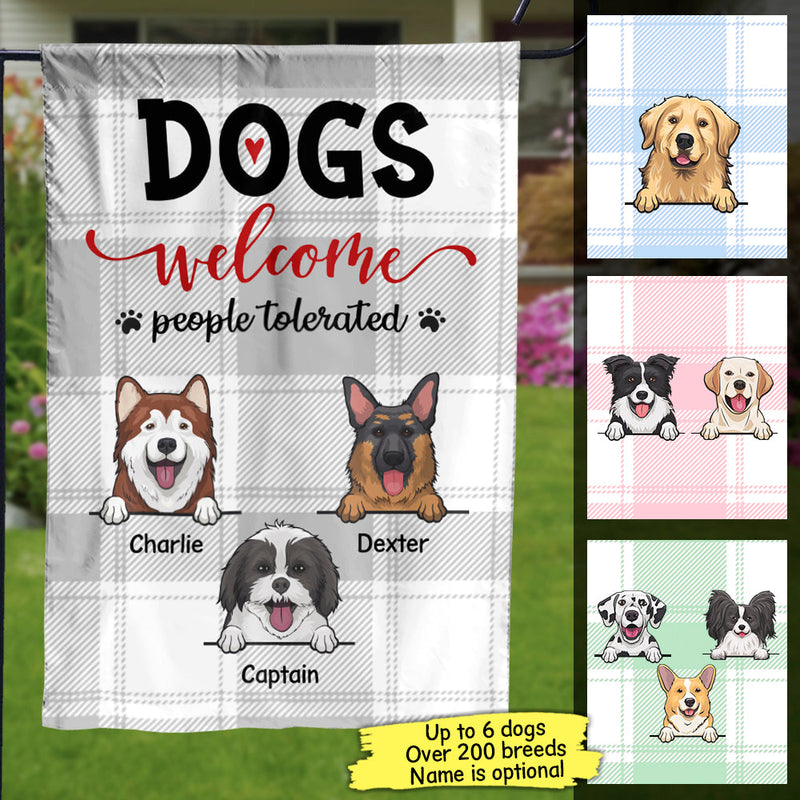 Custom Name Dog Lover Gifts - Personalized Flag
