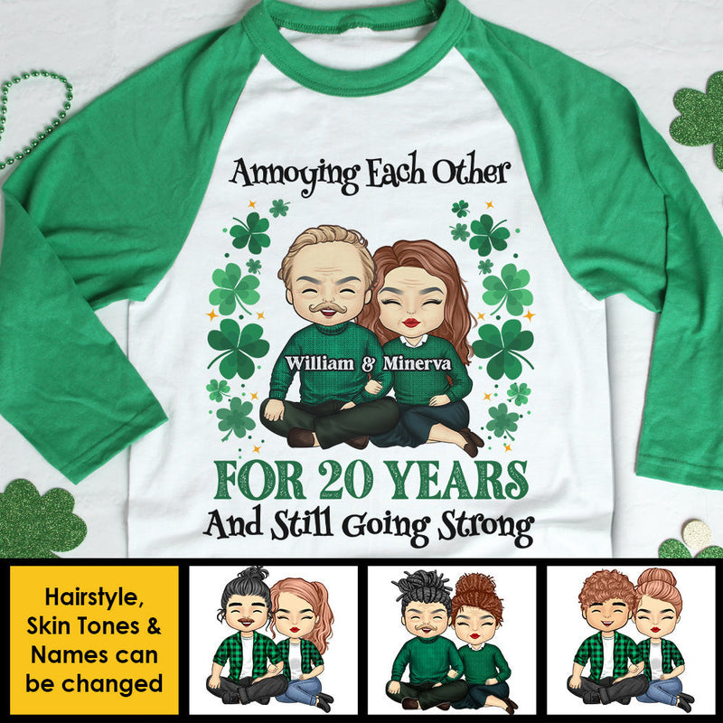 Custom Name Anniversary Gifts for Couples - Personalized Raglan Shirt