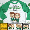 Let The Shenanigans Begin - Gift For Couples, Husband Wife, Personalized St. Patrick's Day Unisex Raglan Shirt