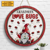 Grandma's Love Bugs - Gift For Grandma, Personalized Wood Sign