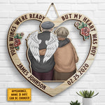Custom Name Memorial Angel Decor - Personalized Wood Sign