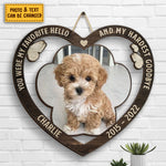 Custom Pet Photo Memorial Decor - Personalized Wood Sign