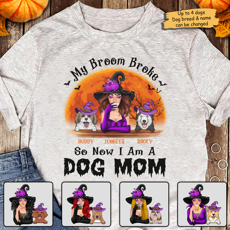 Custom Name Halloween Dog Mom Gifts for Women - Personalized Apparel