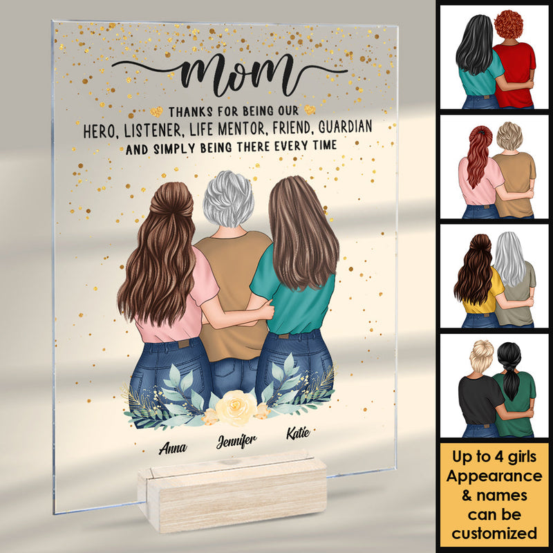 Custom Name Mom Gifts from Daughters - Personalized Acrylic Plaque