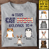This Cat Dad Belongs To - Gift For Cat Dad, Cat Mom - Personalized Unisex T-Shirt, Hoodie