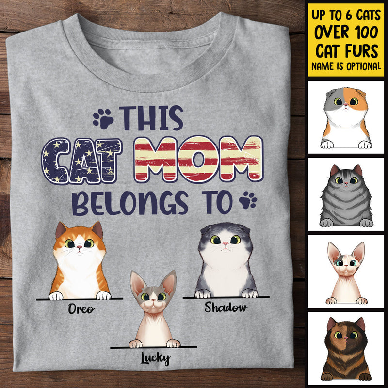 This Cat Dad Belongs To - Gift For Cat Dad, Cat Mom - Personalized Unisex T-Shirt, Hoodie