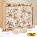 Custom Name Reasons Why I Love You Gifts for Mom - Personalized Acrylic Plaque