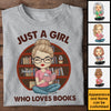 A Girl Who Loves Reading Books - Personalized Unisex T-shirt, Hoodie