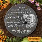 Custom Photo Memorial Garden Decor - Personalized Memorial Stone