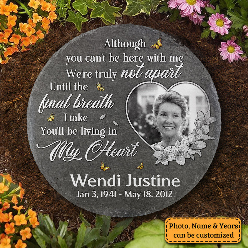Custom Photo Memorial Garden Decor - Personalized Memorial Stone