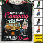 Custom Name Funny Camping Gifts for Women - Personalized Apparel