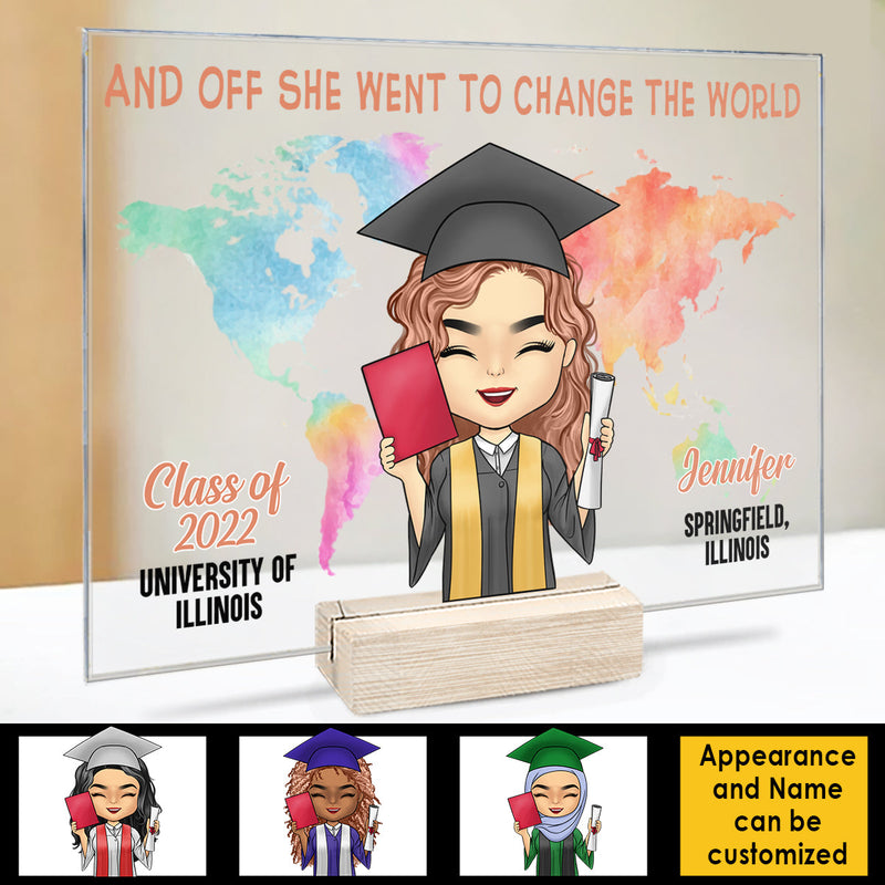 Custom Name Graduation Gifts for Her - Personalized Acrylic Plaque